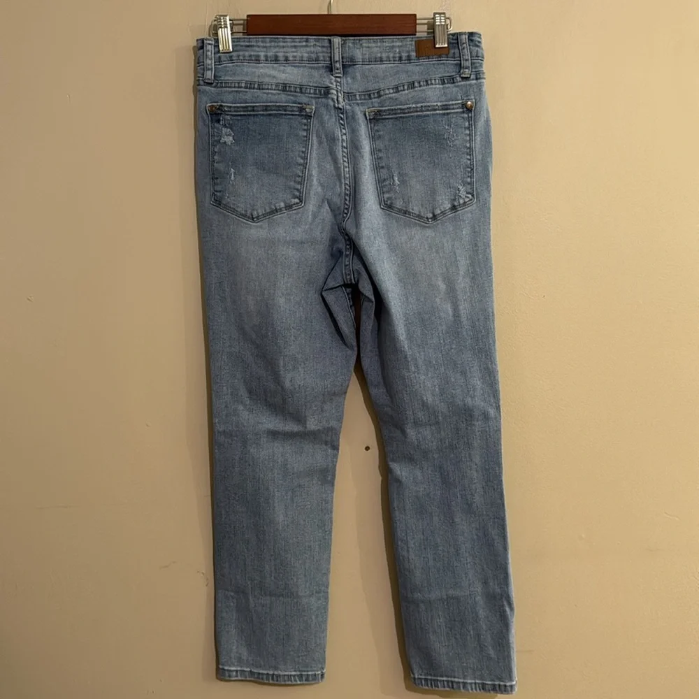 Judy Blue Perfect Summer Distressed Boyfriend Cropped Jeans Women's Size 11-30